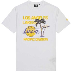 New Era LA LAKERS NBA WORDMARK Pánské triko, bílá, velikost