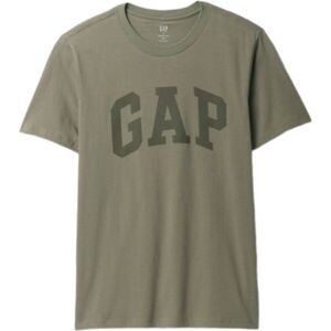 GAP V-EVERYDAY Pánské tričko, khaki, velikost