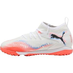 Puma FUTURE 8 MATCH TT + MID JR Dětské turfy, bílá, velikost 35