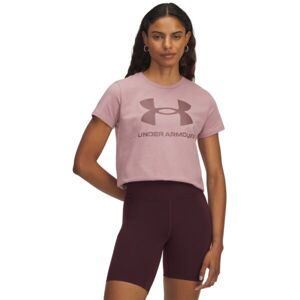 Under Armour LIVE SPORTSTYLE GRAPHIC SS Dámské triko, růžová, velikost
