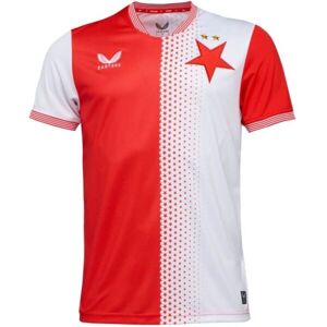 CASTORE SLAVIA PRAGUE HOME SS SHIRT JR Chlapecký fotbalový dres, červená, velikost