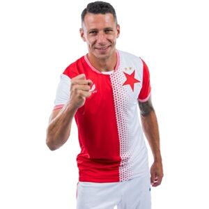 CASTORE SLAVIA PRAGUE HOME SS SHIRT Pánský fotbalový dres, červená, velikost
