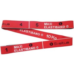 SVELTUS MAXI ELASTIBAND 10 KG Posilovací guma, červená, velikost