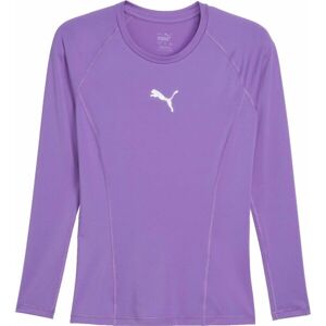 Puma LIGA BASELAYER TEE LS Pánské sportovní triko, fialová, velikost