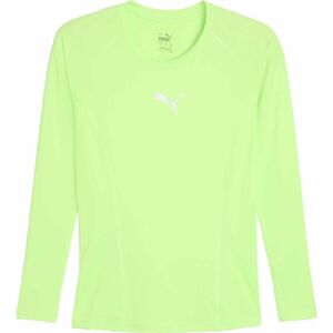 Puma LIGA BASELAYER TEE LS Pánské sportovní triko, světle zelená, velikost