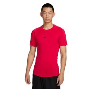 Nike M NP DF TIGHT TOP SS Pánské tréninkové tričko, červená, velikost