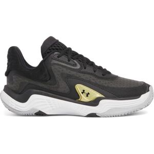 Under Armour SPAWN 7 Unisexové basketbalové boty, černá, velikost 45