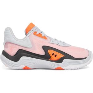 Under Armour SPAWN 7 Unisexové basketbalové boty, růžová, velikost 42.5
