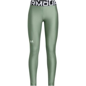 Under Armour HG LEGGING Dívčí legíny, světle zelená, velikost S