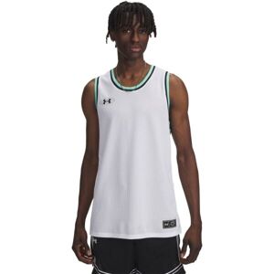 Under Armour ZONE PRO MESH TANK Pánské tílko na basket, bílá, velikost M