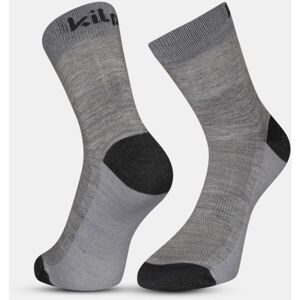 KILPI LIRIN Outdoorové ponožky s merino vlnou, šedá, velikost