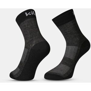 KILPI LIRIN Outdoorové ponožky s merino vlnou, černá, velikost