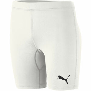 Puma LIGA BASELAYER SHORT TIGH JR Dětské sportovní šortky, bílá, velikost 164