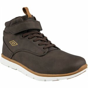 Umbro JAGGY VELCRO Chlapecká volnočasová obuv, tmavě šedá, veľkosť 33.5