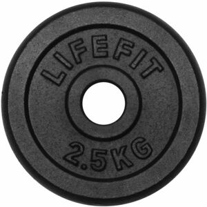 Lifefit KOTOUC 2,5KG 30MM Nakládací kotouč, černá, velikost 2,5 KG