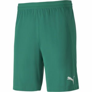 Puma TEAM FINAL 21 KNIT SHORTS Pánské kraťasy, zelená, velikost XL