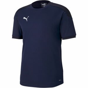 Puma TEAM FINAL 21 TRAINING JERSEY Pánské triko, tmavě modrá, velikost XL