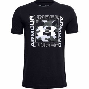 Under Armour LIVE RIVAL INSPIRED SS Chlapecké triko, černá, velikost