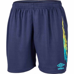 Umbro FW GRAPHIC KNIT SHORT JNR Chlapecké sportovní trenky, tmavě modrá, velikost M