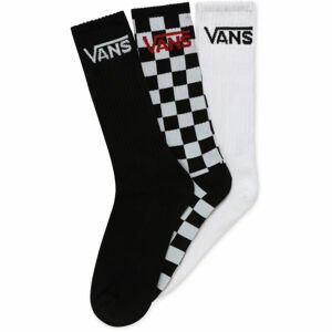 Vans MN CLASSIC CREW 9.5-13 3PK Pánské ponožky, černá, veľkosť 42,5-47