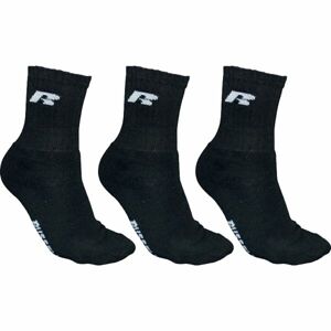Russell Athletic SOCKS 3PPK Sportovní ponožky, černá, velikost 39-42