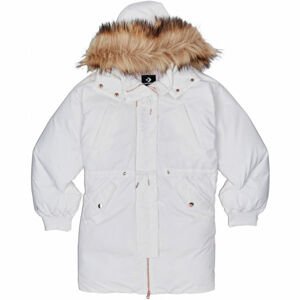 Converse WOMENS DOWN PARKA Dámská zimní parka, bílá, velikost XS