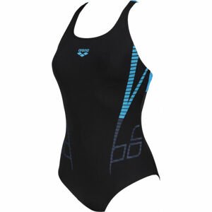 Arena SHINER SWIM PRO BACK ONE PIECE Dámské jednodílné plavky, černá, velikost