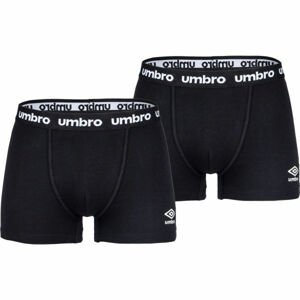 Umbro BOXER SHORT - 2 PACK Pánské boxerky, černá, velikost S