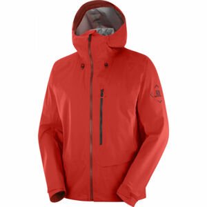 Salomon OUTPEAK 3L LIGHT SHELL JACKET M Pánská bunda, červená, velikost L