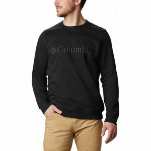 Columbia M LOGO FLEECE CREW Pánská mikina, černá, velikost XL