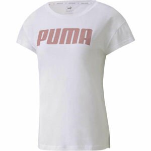 Puma ACTIVE LOGO TEE Dámské sportovní triko, bílá, velikost S
