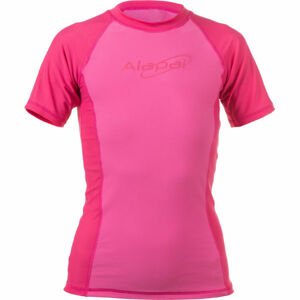 Alapai UV WATER T-SHIRT Dívčí tričko do vody s UV ochranou, růžová, velikost
