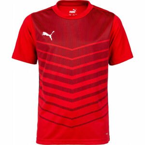 Puma FOOTBALL PLAY GRAPHIC TEE Chlapecký dres, červená, veľkosť 140