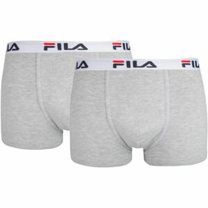 Fila MAN BOXERS 2 PACK Pánské boxerky, šedá, velikost