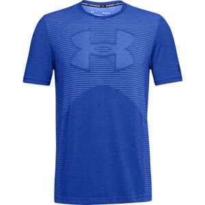 Under Armour SEAMLESS LOGO SS Pánské triko, modrá, velikost S