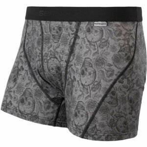 Sensor MERINO IMPRESS Pánské trenky, šedá, velikost XXL