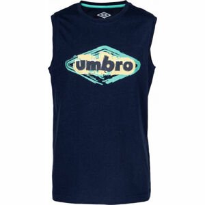 Umbro YORK Chlapecké tílko, tmavě modrá, velikost 164-170