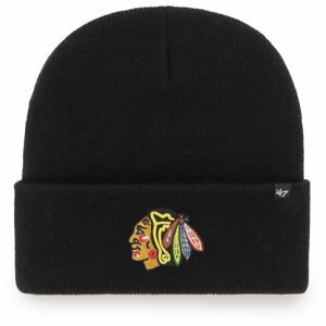 47 NHL CHICAGO BLACKHAWKS HAYMAKER '47 CUFF KNIT BLK Klubová zimní čepice, černá, velikost UNI