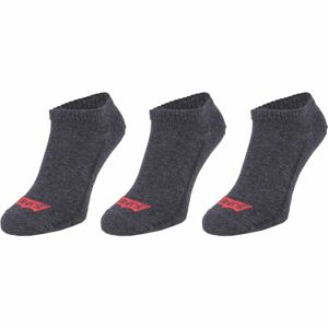 Levi's LOW CUT BATWING LOGO 3P Ponožky, tmavě šedá, velikost 43-46