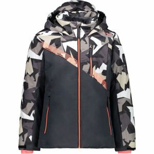 CMP KID GIRL JACKET Dívčí lyžařská bunda, tmavě šedá, veľkosť 176