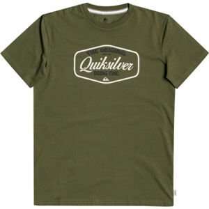 Quiksilver CUT TO NOW SS Pánské triko, khaki, velikost S