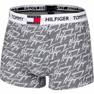 Tommy Hilfiger TRUNK PRINT Pánské boxerky, šedá, velikost S