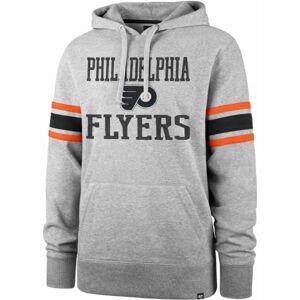 47 NHL PHILADELPHIA FLYERS DOUBLE BLOCK SLEEVE STRIPE HOOD Klubová mikina, šedá, velikost M