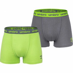 Umbro BOXER SHORT 2 PACK Pánské boxerky, reflexní neon, velikost S