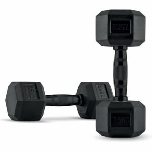 CAPITAL SPORTS HEXBELL 2 x 7,5 KG Sada jednoručních činek, černá, velikost 7,5 KG