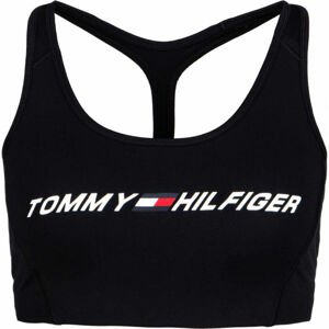 Tommy Hilfiger LIGHT INTENSITY GRAPHIC BRA Dámská sportovní podprsenka, černá, velikost M