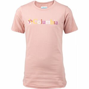 Columbia SWEAT PINES GRAPHIC SHORT SLEEVE TEE Dětské triko, růžová, velikost