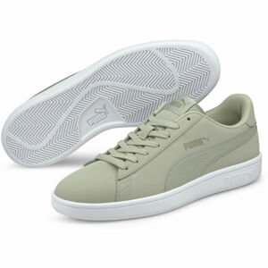 Puma SMASH V2 BUCK Pánské vycházkové boty, světle zelená, velikost 44