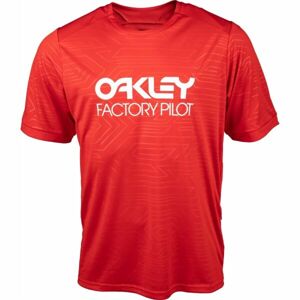 Oakley PIPELINE TRAIL TEE Dres na kolo, červená, velikost L