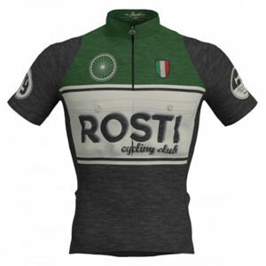 Rosti VINTAGE MERINO Pánský cyklistický dres, tmavě šedá, velikost XXL